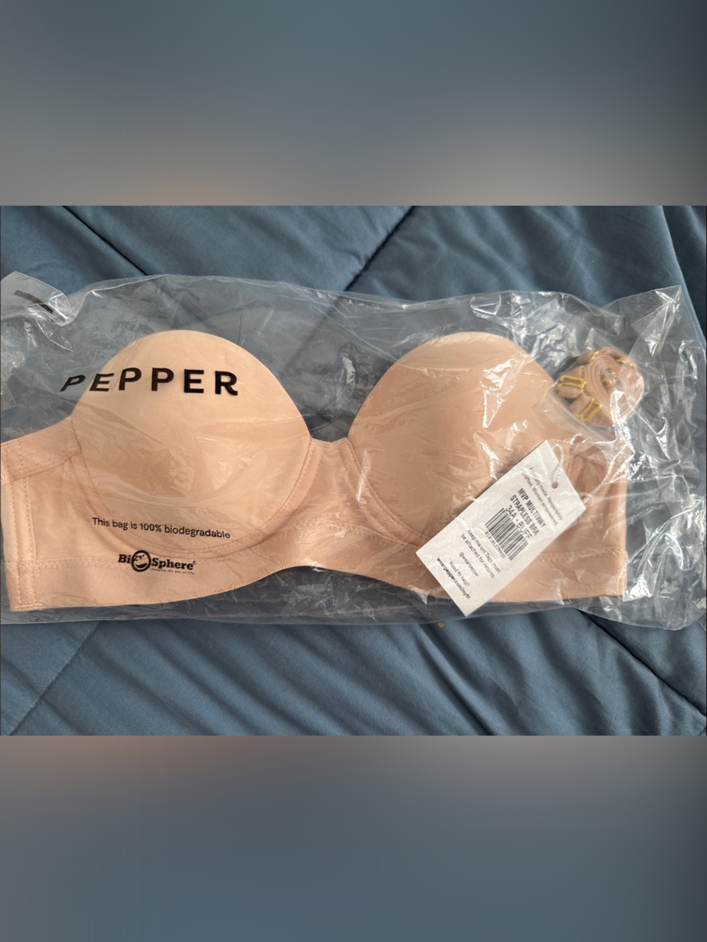 Pepper Strapless Convertible Bra in Nude